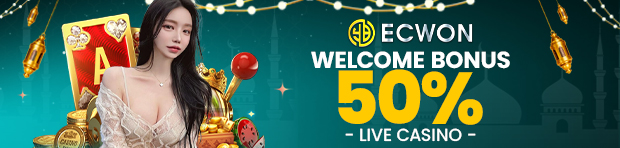 50% Welcome Bonus Live Casino