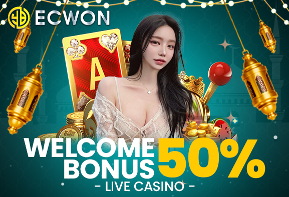 50%Welcome Bonus Live Casino